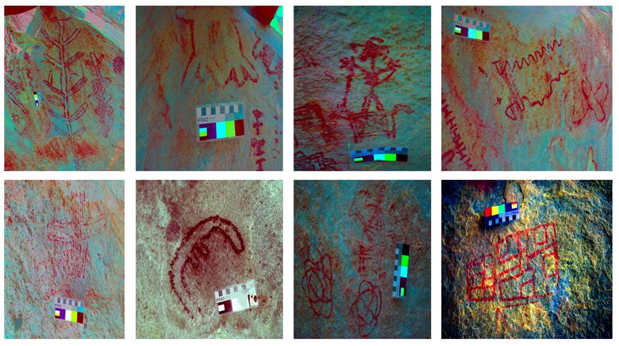 Symbols documented during January 2020 fieldwork in Jamui and Nawada District, Bihar, India. A feature of Chota Nagpur Rock art.